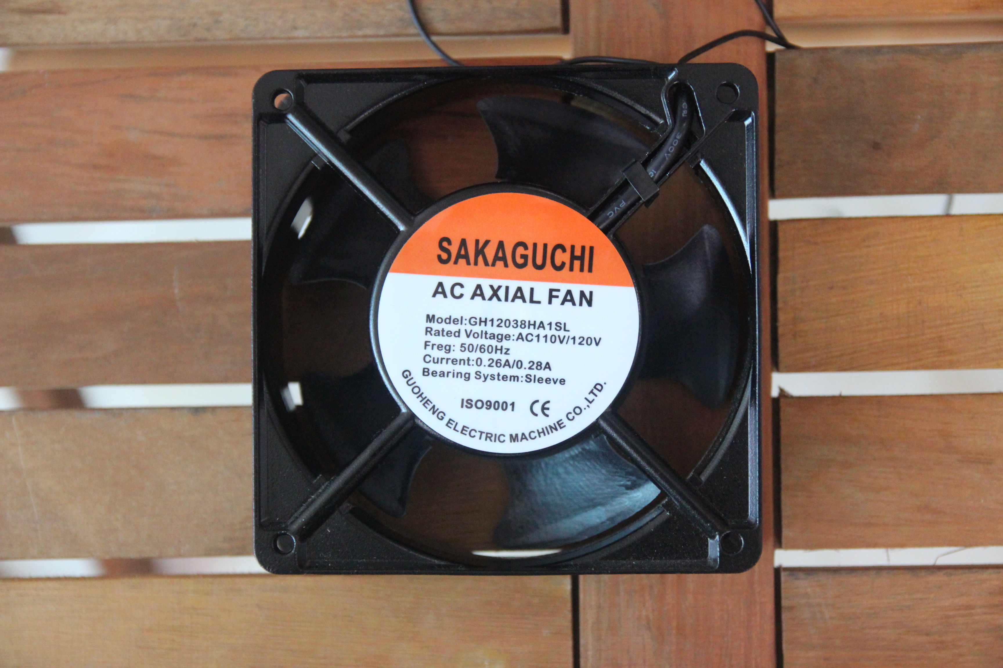 Quạt hút Sakaguchi GH12038HA1SL, 110-120VAC, 120x120x38mm