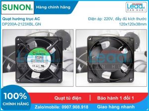 Quạt hút DELTA FFB1224SHE, 24VDC, 120x120x38mm  