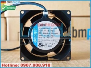 Quạt hút EBMPAPST 8550N, 230VAC, 80x80x38mm  