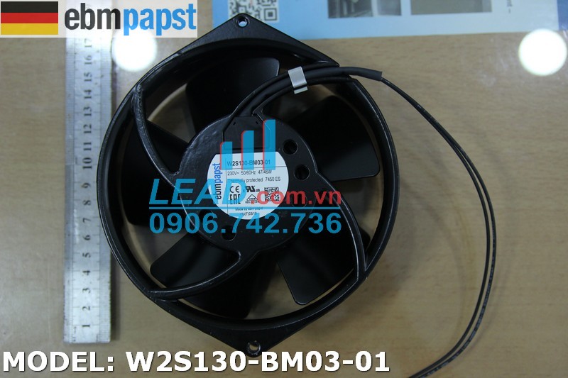 Quạt hút EBMPAPST W2S130-BM03-01, 230VAC, 172x150x55mm