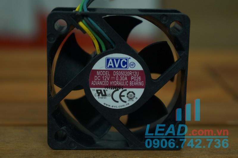 Quạt hút AVC DS05020R12U, 12VDC, 50x50x20mm