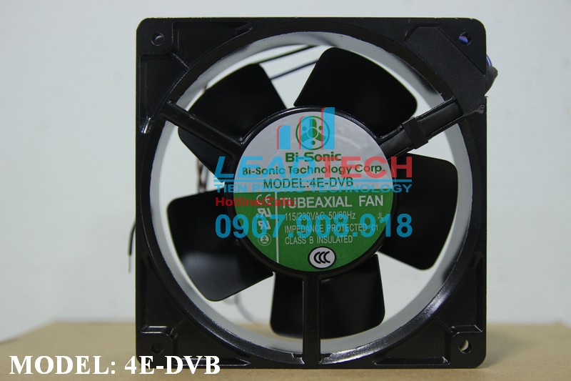Quạt hút Bi-Sonic 4E-DVB, 115-230VAC, 120x120x38mm