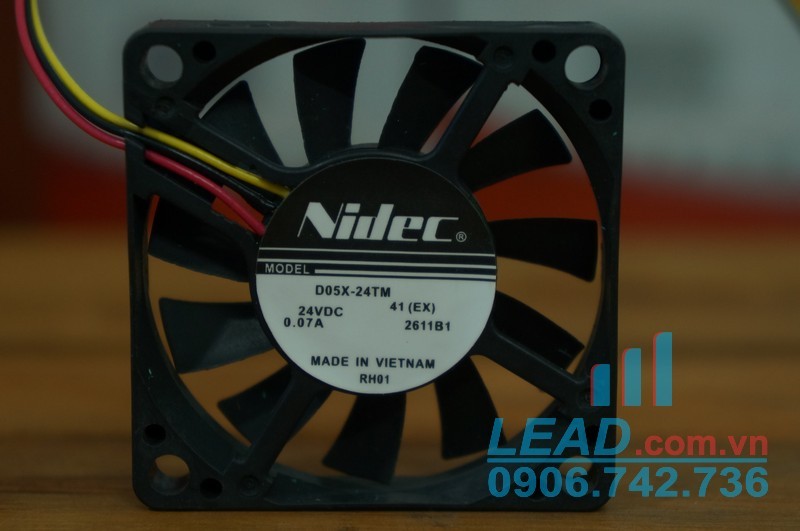 Quạt hút NIDEC D05X-24TM, 24VDC, 50x50x10mm