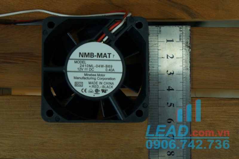 Quạt hút NMB MAT 2410ML-04W-B69, 12VDC, 60x60x25mm