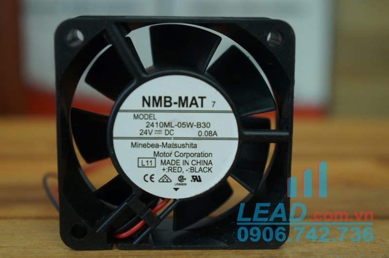 Quạt hút NMB-MAT 2410ML-05W-B30, 24VDC, 60x60x25mm