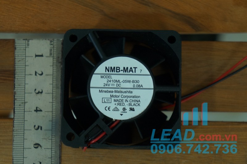 Quạt hút NMB-MAT 2410ML-05W-B30, 24VDC, 60x60x25mm