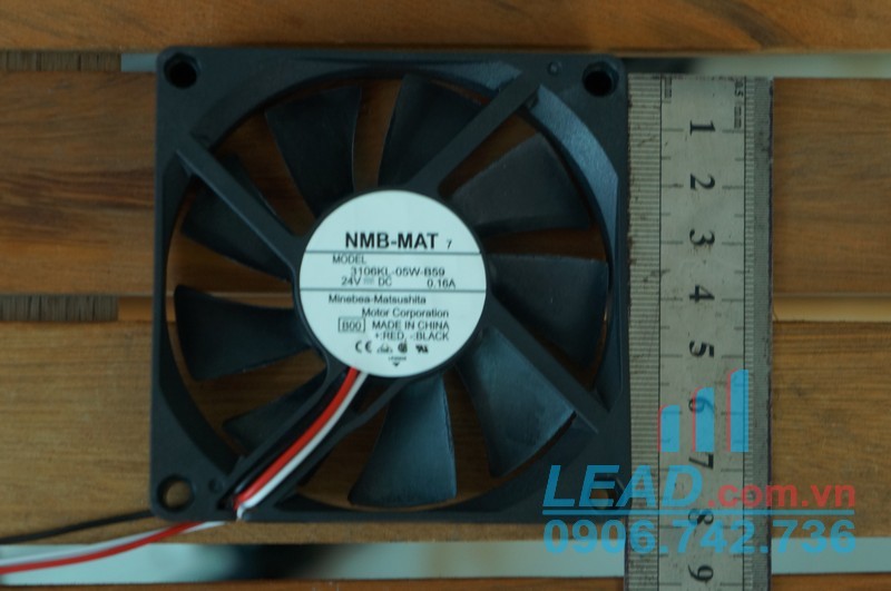 Quạt hút NMB MAT 3106KL-05W-B59, 24VDC, 80x80x15mm