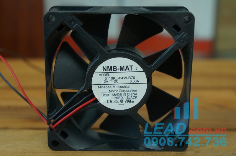 Quạt hút NMB MAT 3110KL-04W-B70, 12VDC, 80x80x25mm