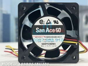 Quạt biến tần SANYO DENKI 9RA0648J4001, 48VDC, 60x60x25mm  