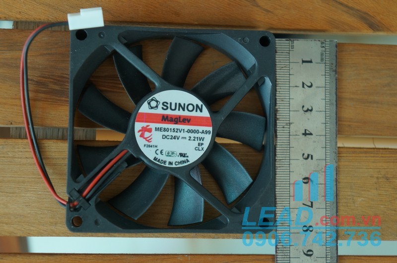 Quạt hút SUNON ME80152V1-0000-A99, 24VDC, 80x80x15mm