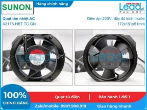 Quạt hút Lunan AF2155HSL, 220-240VAC, 172x150x51mm  