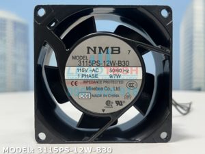 Quạt hút NMB 3115PS-12W-B30, 115VAC, 80x80x38mm  