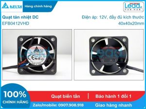 Quạt hút NMB 1608VL-05W-B69, 24VDC, 40x40x20mm  