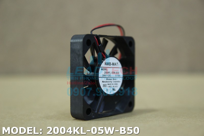 Quạt hút NMB 2004KL-05W-B50, 24VDC, 50x50x10mm