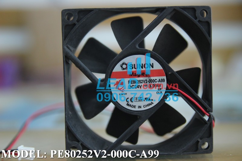 Quạt hút SUNON PE80252V2-000C-A99, 24VDC, 80x80x25mm