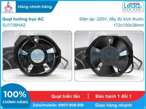 Quạt hút NMB 5915PC-20T-B30, 200VAC, 172x150x38mm  