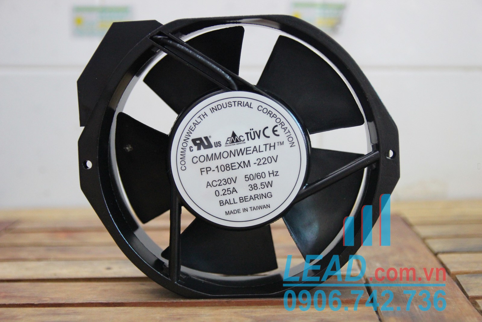 Quạt hút COMMONWEALTH FP-108EXM, 220-230VAC, 172x150x38mm