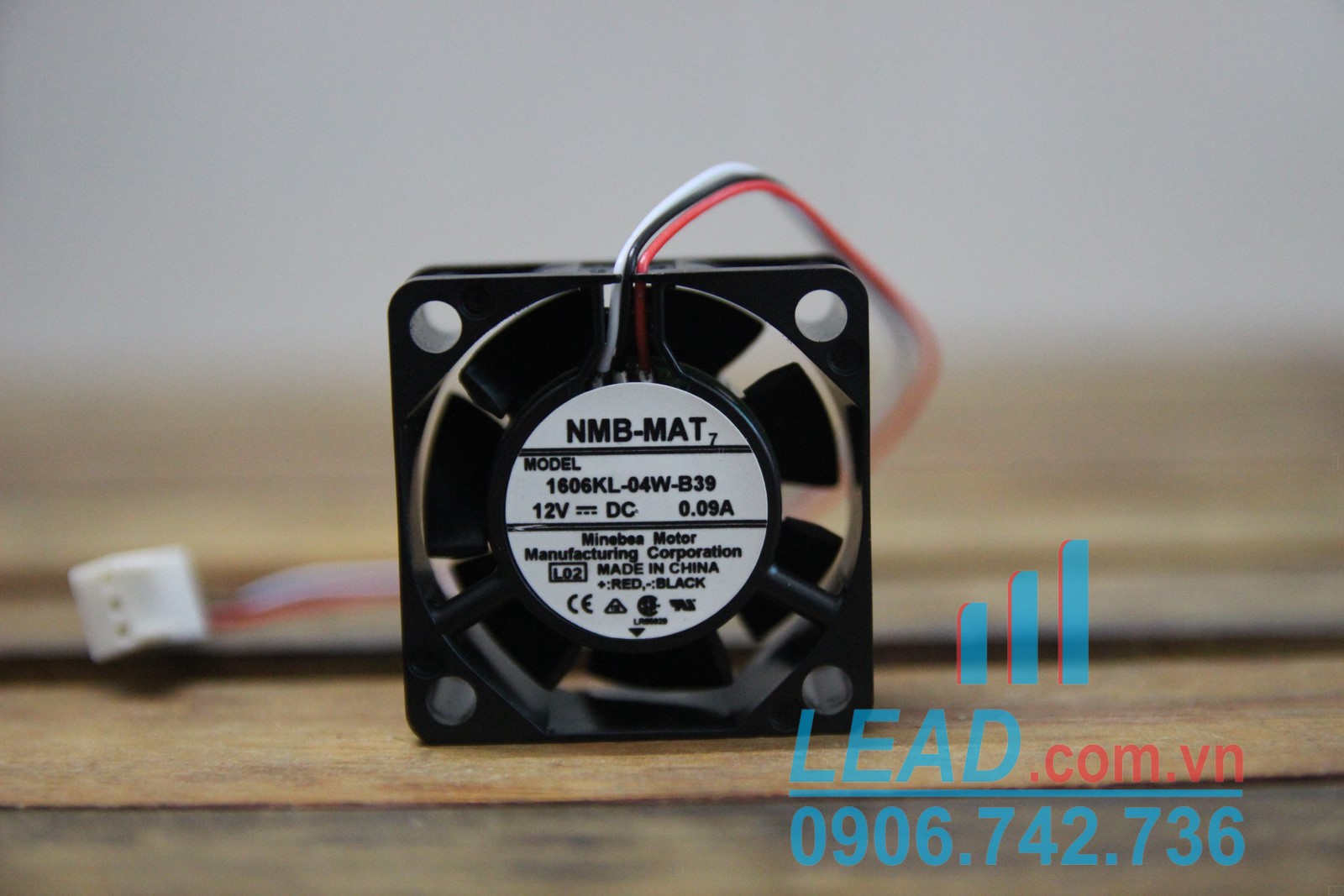 Quạt hút NMB 1606KL-04W-B39, 12VDC, 40x40x15mm