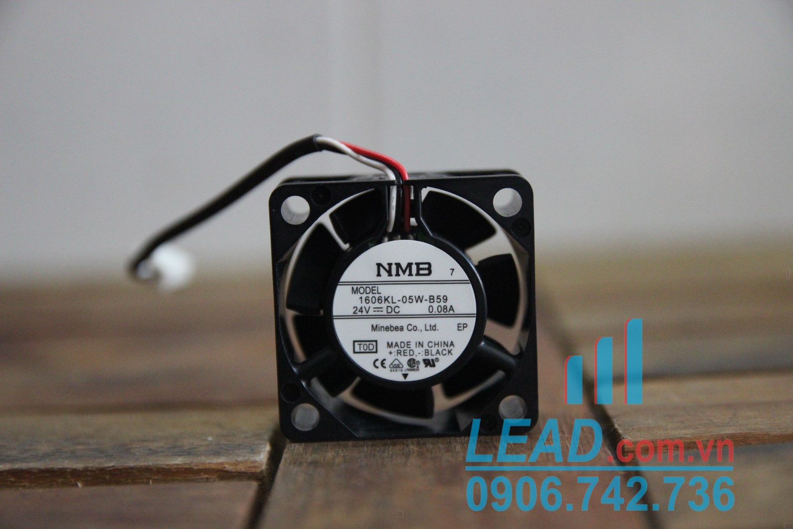 Quạt hút NMB 1606KL-05W-B59, 24VDC, 40x40x15mm