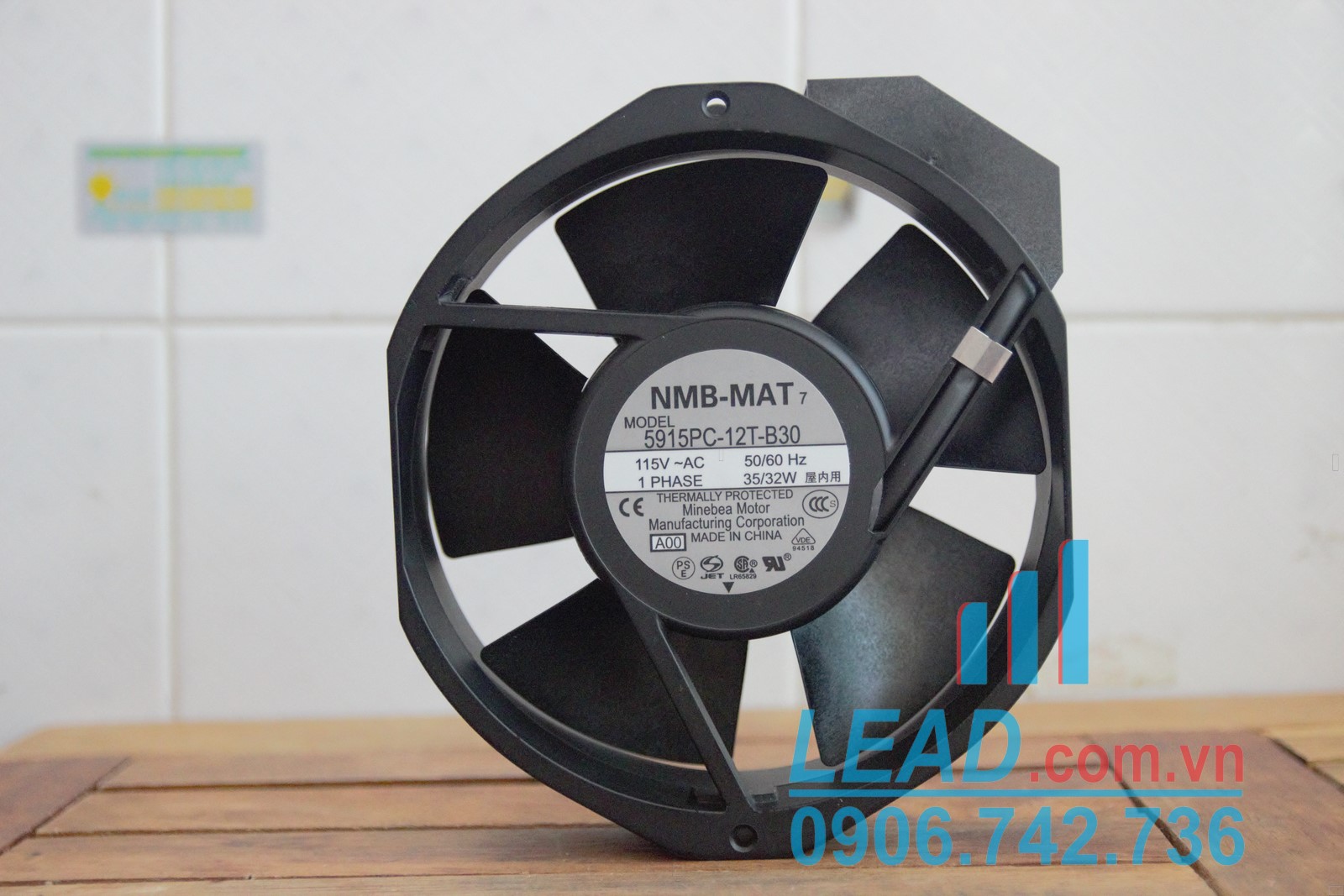 Quạt hút NMB-MAT 5915PC-12T-B30, 115VAC, 172x150x38mm