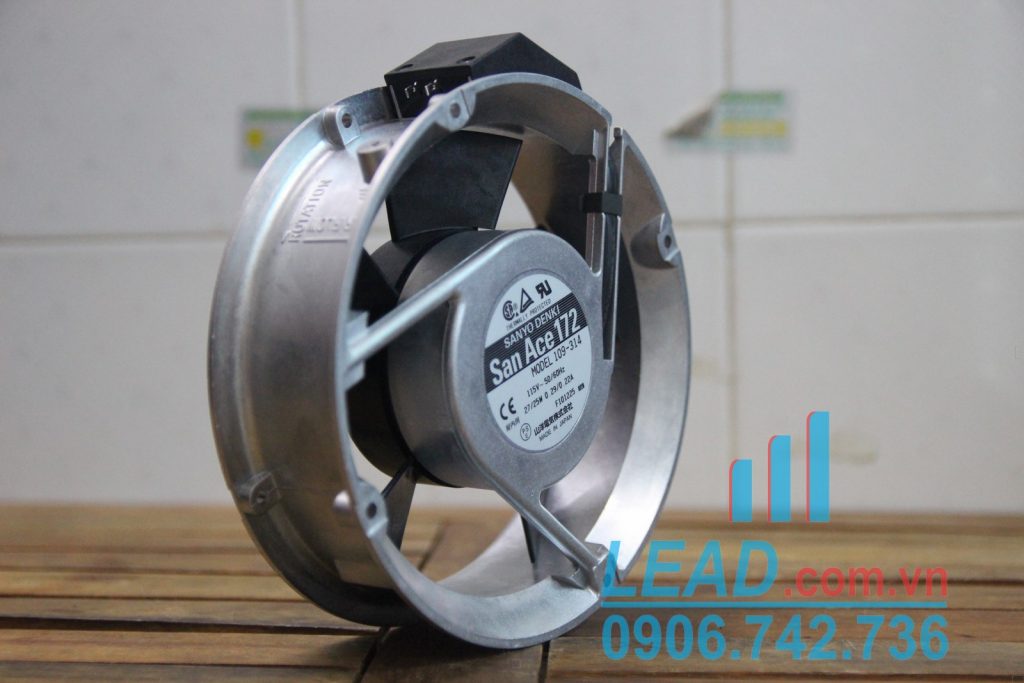 Quạt tủ điện SANYO DENKI 109-314, 115VAC, 172X51mm Quạt tủ điện SANYO DENKI 109-314, 115VAC, 172X51mm