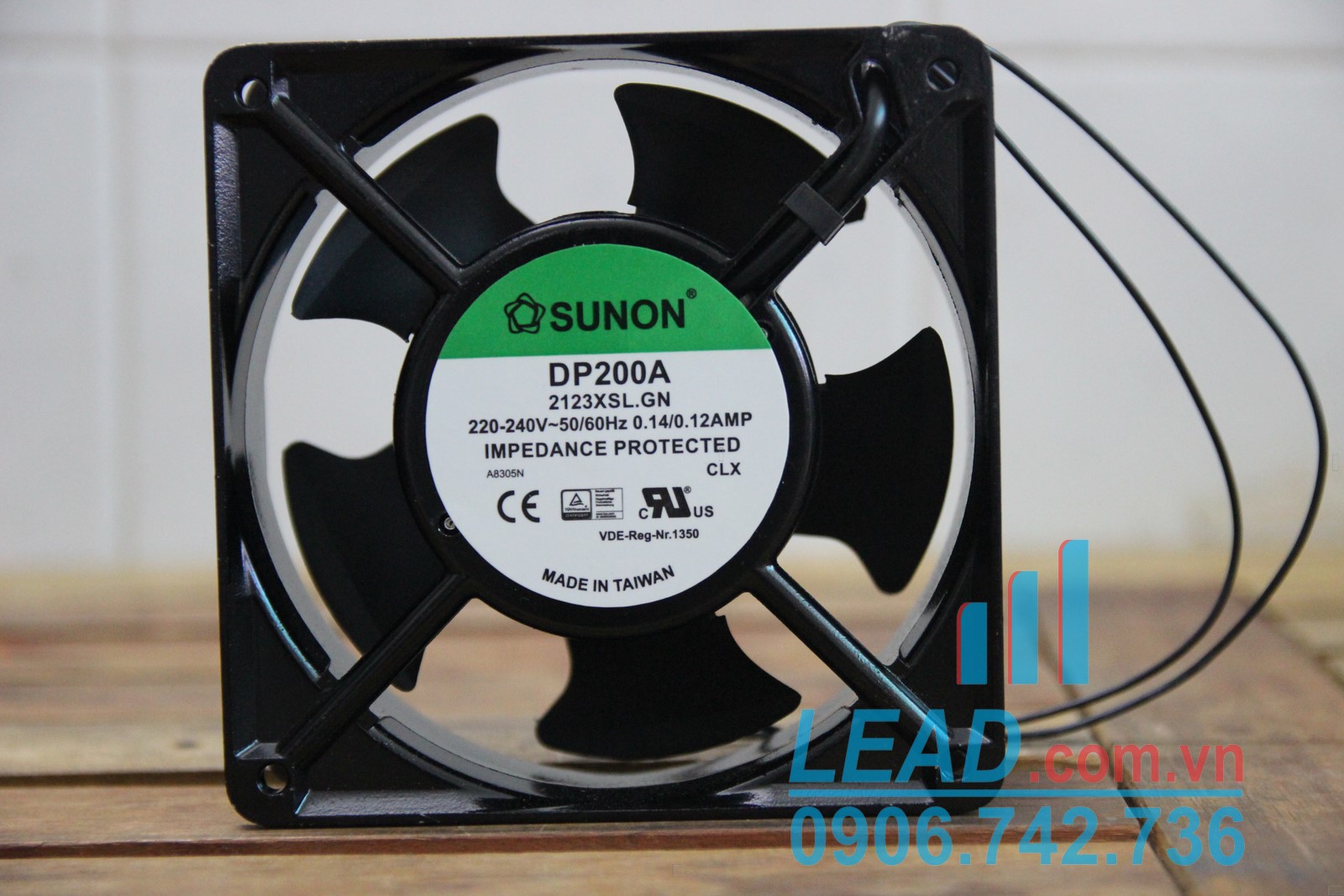 Quạt hút Sunon DP200A-2123XSL.GN, 220-240VAC, 120x120x38mm