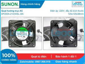 Quạt hút DELTA FFB1224SHE, 24VDC, 120x120x38mm  