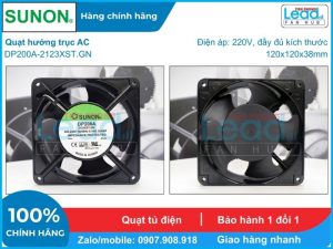 Quạt hút ADDA AQ1224HB-F51, 24VDC, 120x120x38mm  