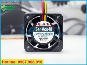 Quạt biến tần SANYO DENKI 109P0412H701, 12VDC, 40x40x15mm  