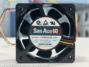 Quạt biến tần SANYO DENKI 9RA0648J4001, 48VDC, 60x60x25mm  