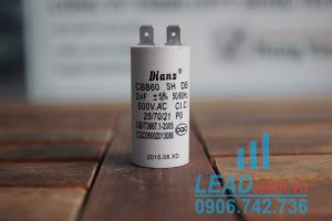 Tụ điện Dianz CBB60 2uF, 500VAC Giắc cắm có ốc bắt  