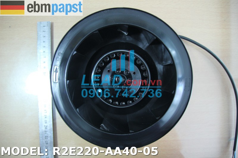 Quạt hút EBMPAPST R2E220-AA40-05, 230VAC, 220x63mm