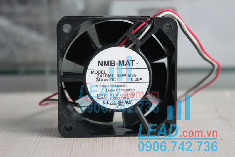 Quạt hút NMB 2410ML-05W-B39, 24VDC, 60x60x25mm