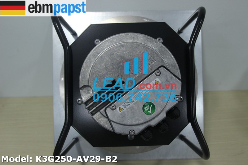Quạt hút Ebmpapst K3G250-AV29-B2, 230VAC, 400x257mm