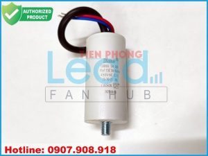 Tụ điện DUCATI CBB60 10uF, 425/475/500VAC Dây cắm có ốc bắt  