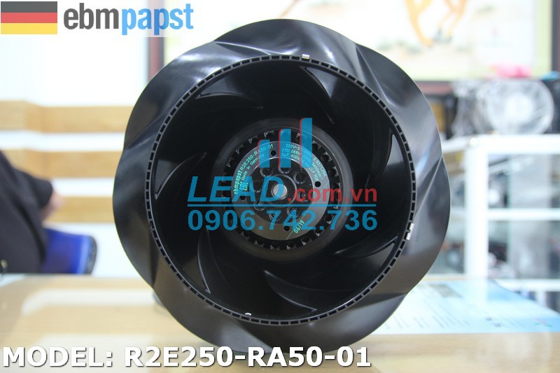 Quạt hút EBMPAPST R2E250-RA50-01, 230VAC, 250x99mm