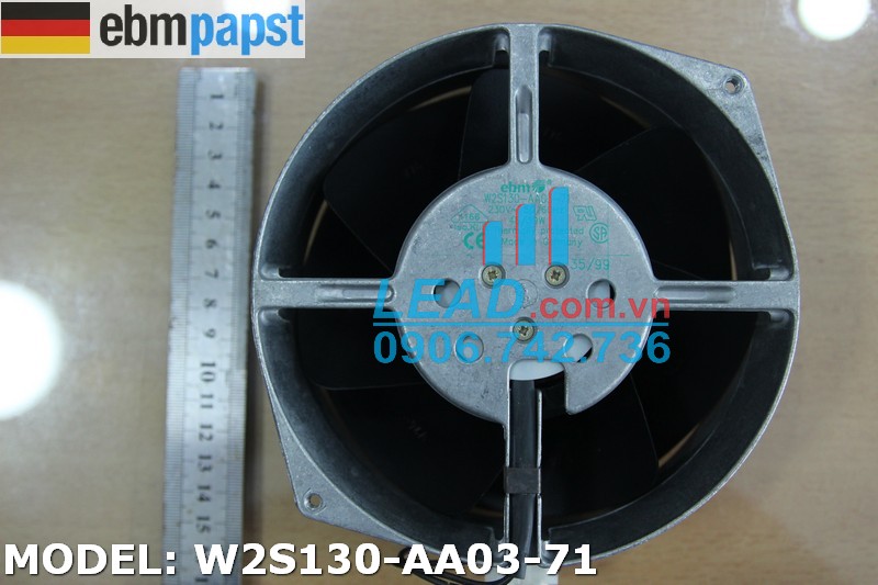 Quạt hút EBMPAPST W2S130-AA03-71, 230VAC, 172x150x55mm