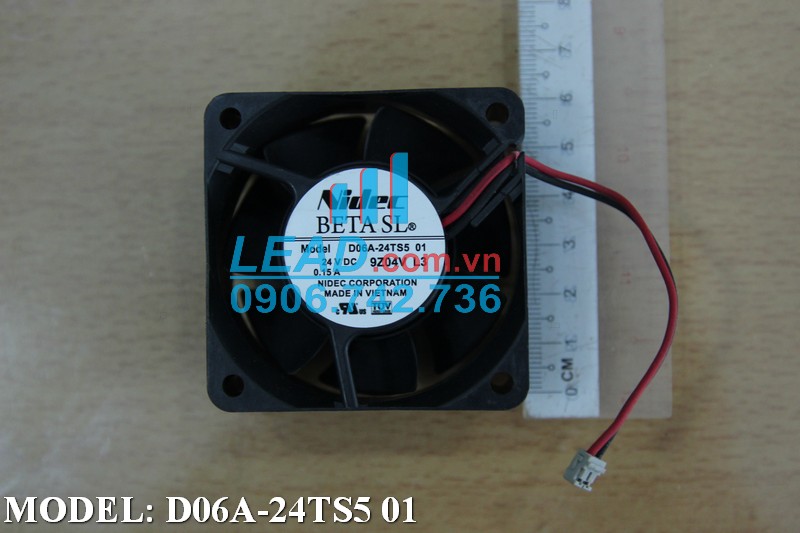 Quạt hút NIDEC D06A-24TS5 01, 24VDC, 60x60x25mm
