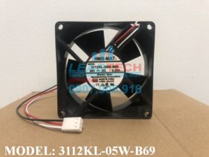 Quạt hút NMB 3112KL-05W-B69, 24VDC, 80x80x32mm  