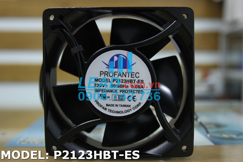 Quạt hút PROFANTEC P2123HBT-ES, 230VAC, 120x120x38mm