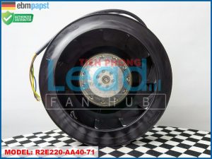 Quạt ly tâm EBMPAPST R2E220-AA40-80, 230VAC, 220mm  