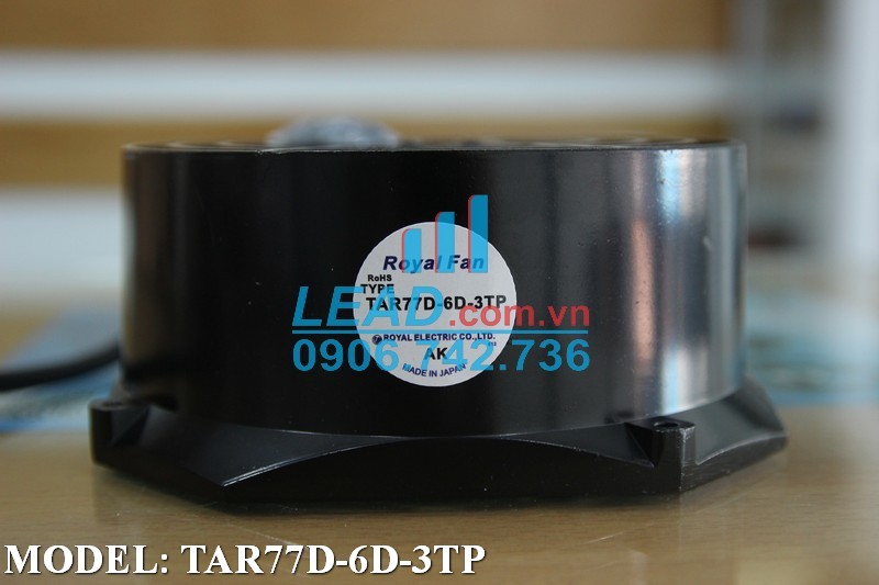 Quạt hút ROYAL FAN TAR77D-6D-3TP, 220VAC, 172x150x55mm  