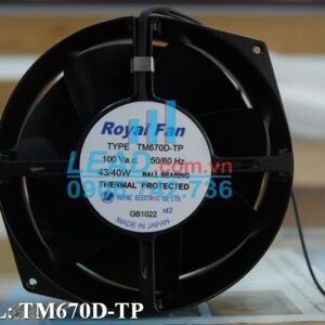 Quạt hút ROYAL FAN UT655D-TP[B56], 200VAC, 172x150x55mm QUẠT AC QUẠT AC 69