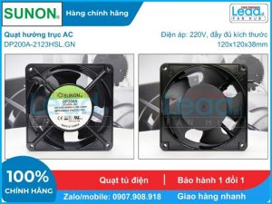 Quạt hút ADDA AQ1224HB-F51, 24VDC, 120x120x38mm  