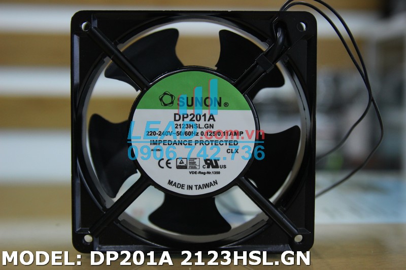 Quạt hút Sunon DP201A 2123HSL.GN, 220-240VAC, 120x120x38 mm
