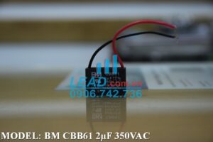 Tụ điện CBB61 2uF, 350VAC Jack cắm  