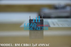 Tụ điện CBB61 2uF, 350VAC Jack cắm  