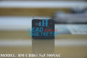 Tụ điện BM CBB61 5uF, 450VAC Giắc cắm  