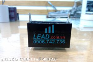 Tụ điện CBB61 1uF, 500VAC Dây cắm  