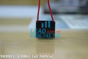 Tụ điện CBB61 1uF, 500VAC Giắc cắm  